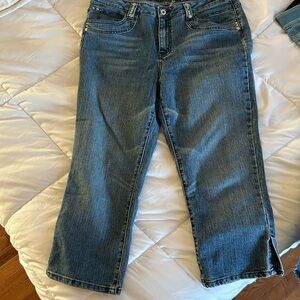 Kikit cropped skinny jeans pedal pusher size 14